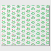 Cute Green Bunnies Cadeaupapier (Vlak)