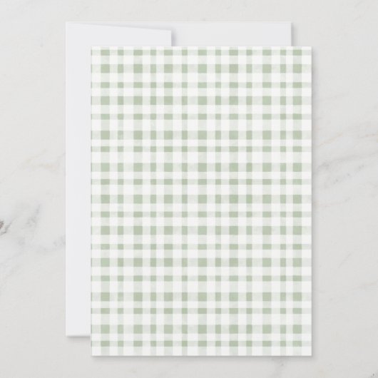 Cute Green Cactus Boho Llama Baby shower Invite Bedankkaart (Achterkant)