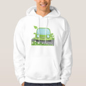 Cute Green Car Hoodie (Voorkant)
