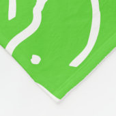 Cute Green Cartoon Frogs Kinder Name Fleece Deken (Hoek)