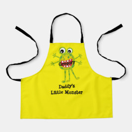 Cute Green Cartoon Monster Funny Fun Schort