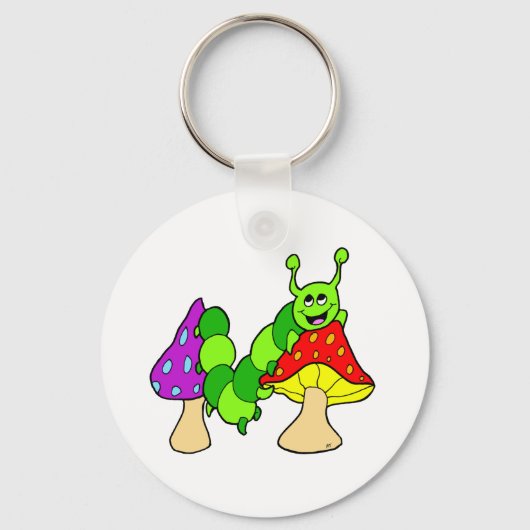 Cute Green Caterstyle Sleutelhanger (Voorkant)