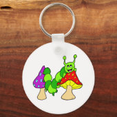 Cute Green Caterstyle Sleutelhanger (Voorkant)
