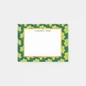 Cute Green Clover Patroon Post-it® Notes (Voorkant)