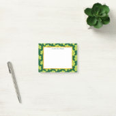 Cute Green Clover Patroon Post-it® Notes (Kantoor)