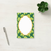 Cute Green Clover Patroon Post-it® Notes (Kantoor)