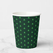 Cute Green Clover Shamrock model modern Papieren Bekers (Links)