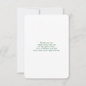 Cute Green Clover Shamrock Pattern Hartelijk dank Bedankkaart (Achterkant)