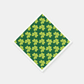 Cute Green Clover Shamrock Pattern Servet (Hoek)