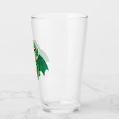 Cute Green Cthulhu Monster Glas (Links)