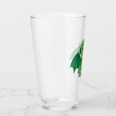 Cute Green Cthulhu Monster Glas (Rechts)