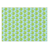 Cute green curious paraket cartoon tafelkleed (Voorkant (Horizontaal))