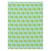 Cute green curious paraket cartoon tafelkleed (Voorkant)