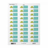 Cute green dimetrodon cartoon illustration etiket (Full Sheet)