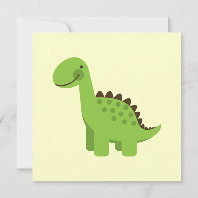 Cute Green Dinosaur (Voorkant)