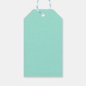 Cute Green Dinosaur Birthday Party Dank u voor Cadeaulabel (Achterkant)