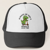 Cute Green Dinosaur Hat Trucker Pet (Voorkant)