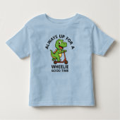 Cute Green Dinosaur Kinder Shirts (Voorkant)