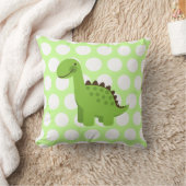 Cute Green Dinosaur Kussen (Deken)