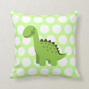 Cute Green Dinosaur Kussen