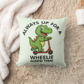 Cute Green Dinosaur Kussen (Deken)