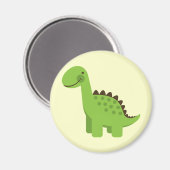 Cute Green Dinosaur Magneet (Voorkant / Achterkant)