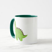 Cute Green Dinosaur Mok (Voorkant links)