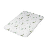 Cute Green Dinosaur Pattern Badmat (Gekanteld)