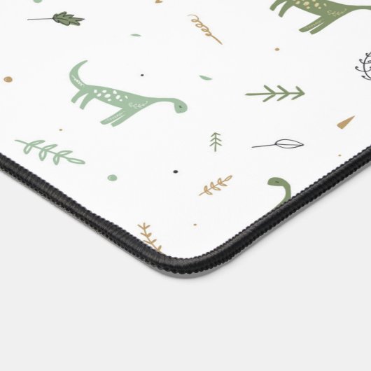 Cute Green Dinosaur Pattern Bureaumat (Hoek)