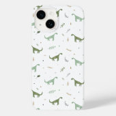 Cute Green Dinosaur Pattern Case-Mate iPhone Case (Achterkant)