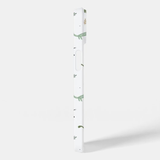 Cute Green Dinosaur Pattern Case-Mate iPhone Case (Achterkant / Rechts)