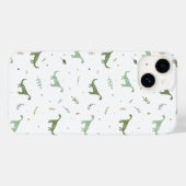 Cute Green Dinosaur Pattern Case-Mate iPhone Case (Achterkant (horizontaal))