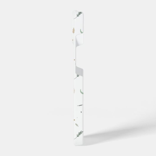 Cute Green Dinosaur Pattern iPhone Hoesje (Linkerkant)