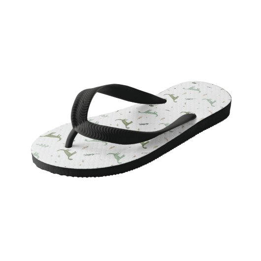 Cute Green Dinosaur Pattern Kinder Teenslippers (Schuin)