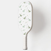 Cute Green Dinosaur Pattern Pickleball Paddle (Links)