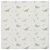 Cute Green Dinosaur Pattern Stof (Swatch)