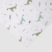Cute Green Dinosaur Pattern Tissuepapier (Detail)