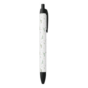 Cute Green Dinosaur Pattern Zwarte Inkt Pen