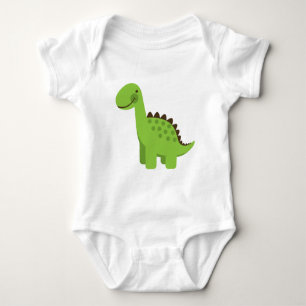 Cute Green Dinosaur Romper