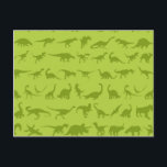 Cute Green Dinosaurs Pattern for Boys Briefkaart<br><div class="desc">De groene dinosauripatronen voor jongens.</div>