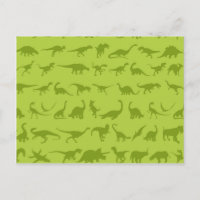 Cute Green Dinosaurs Pattern for Boys