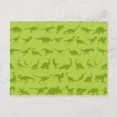 Cute Green Dinosaurs Pattern for Boys Briefkaart (Voorkant)