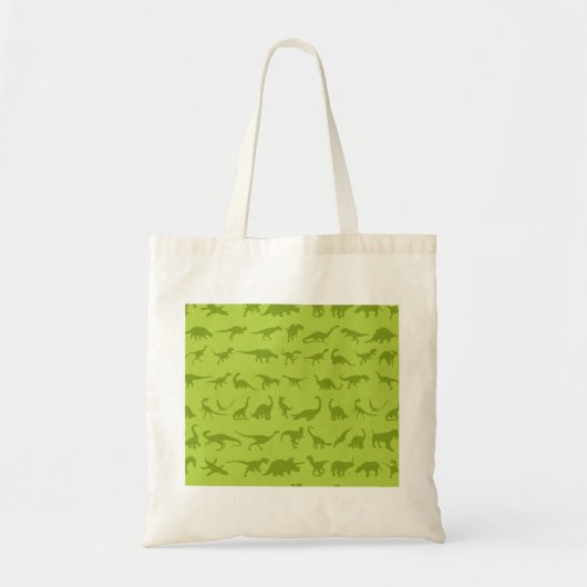Cute Green Dinosaurs Pattern for Boys Tote Bag (Voorkant)