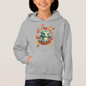 Cute Green Dragon “Autism Awesome Autumn” Design  (Voorkant)