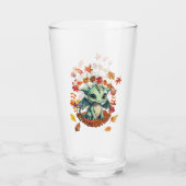 Cute Green Dragon “Autism Awesome Autumn” Design  Glas (Achterkant)