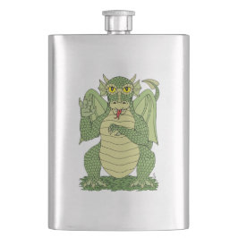 Cute Green Dragon Flacon