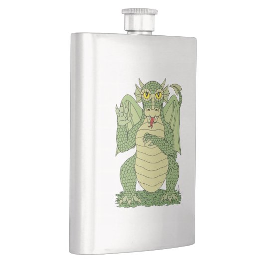 Cute Green Dragon Flacon (Rechts)