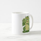 Cute Green Dragon Koffiemok (Voorkant rechts)