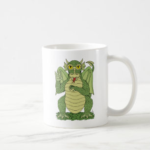 Cute Green Dragon Koffiemok