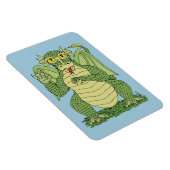 Cute Green Dragon Magneet (Rechterzijde)